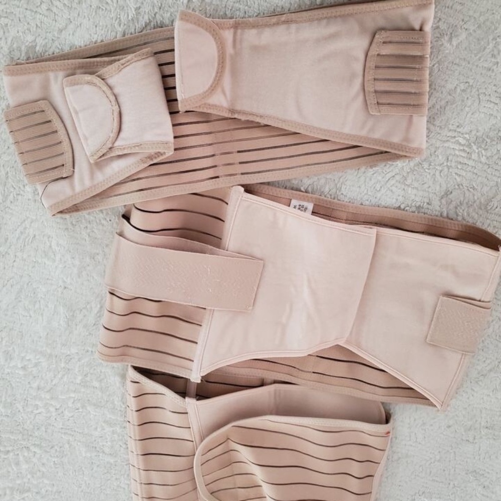 Chongerfei Postpartum Belly Wrap 3 in 1 Belly Waist Pelvis Belt Postpartum Bands